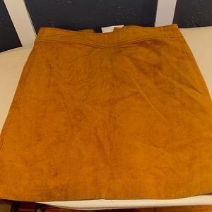 Mustard yellow corduroy skirt from j.crew